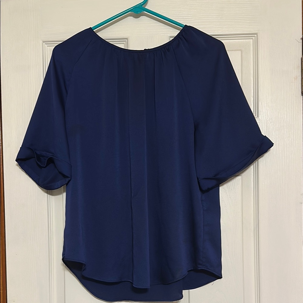 Elegant size M Navy Blue Women's Top